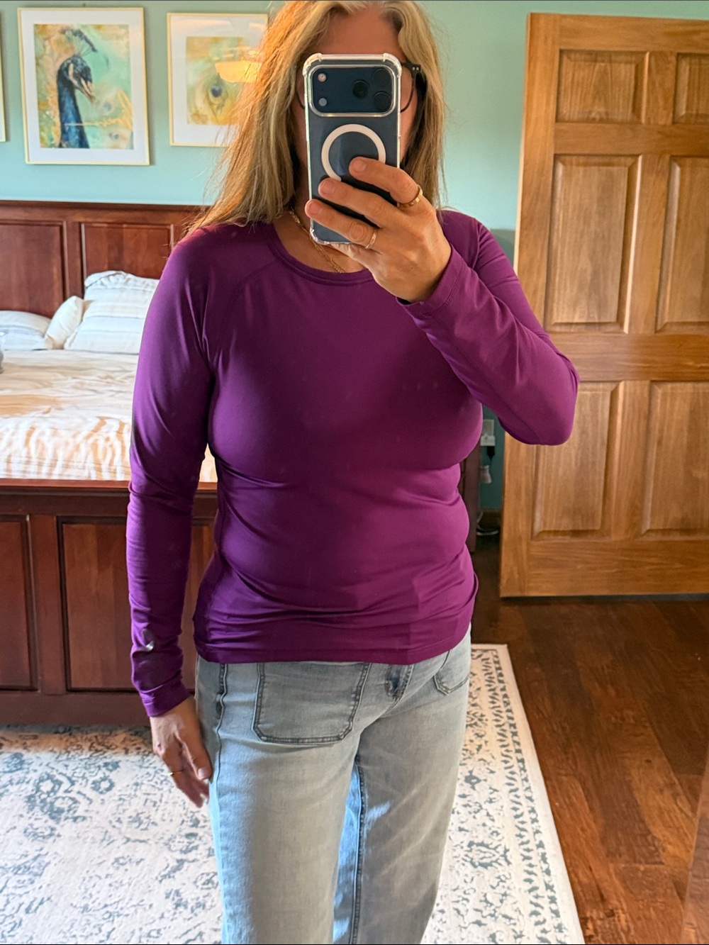 FILA Women’s Long-Sleeve Performance Top - Purple